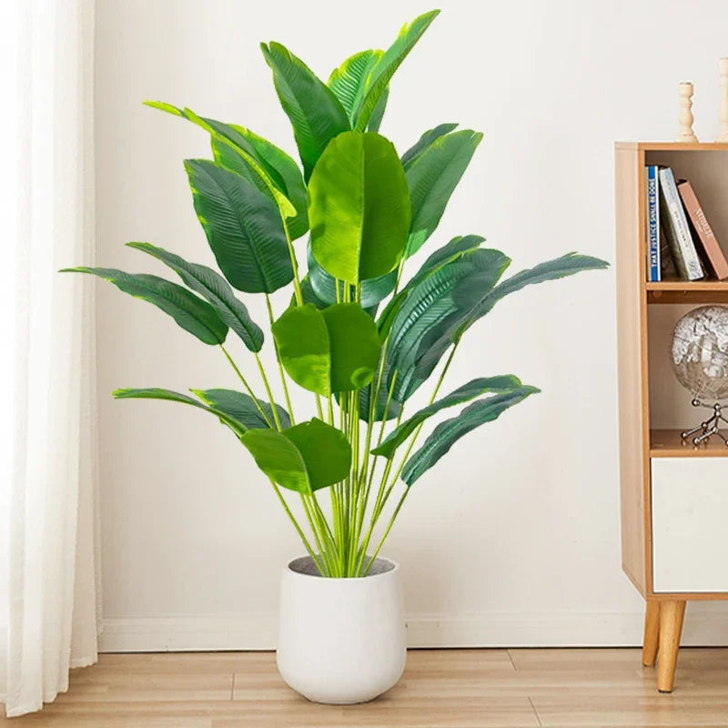 Pianta Artificiale Palma Tropicale Monstera – Decorazione Realistica per Casa e Ufficio