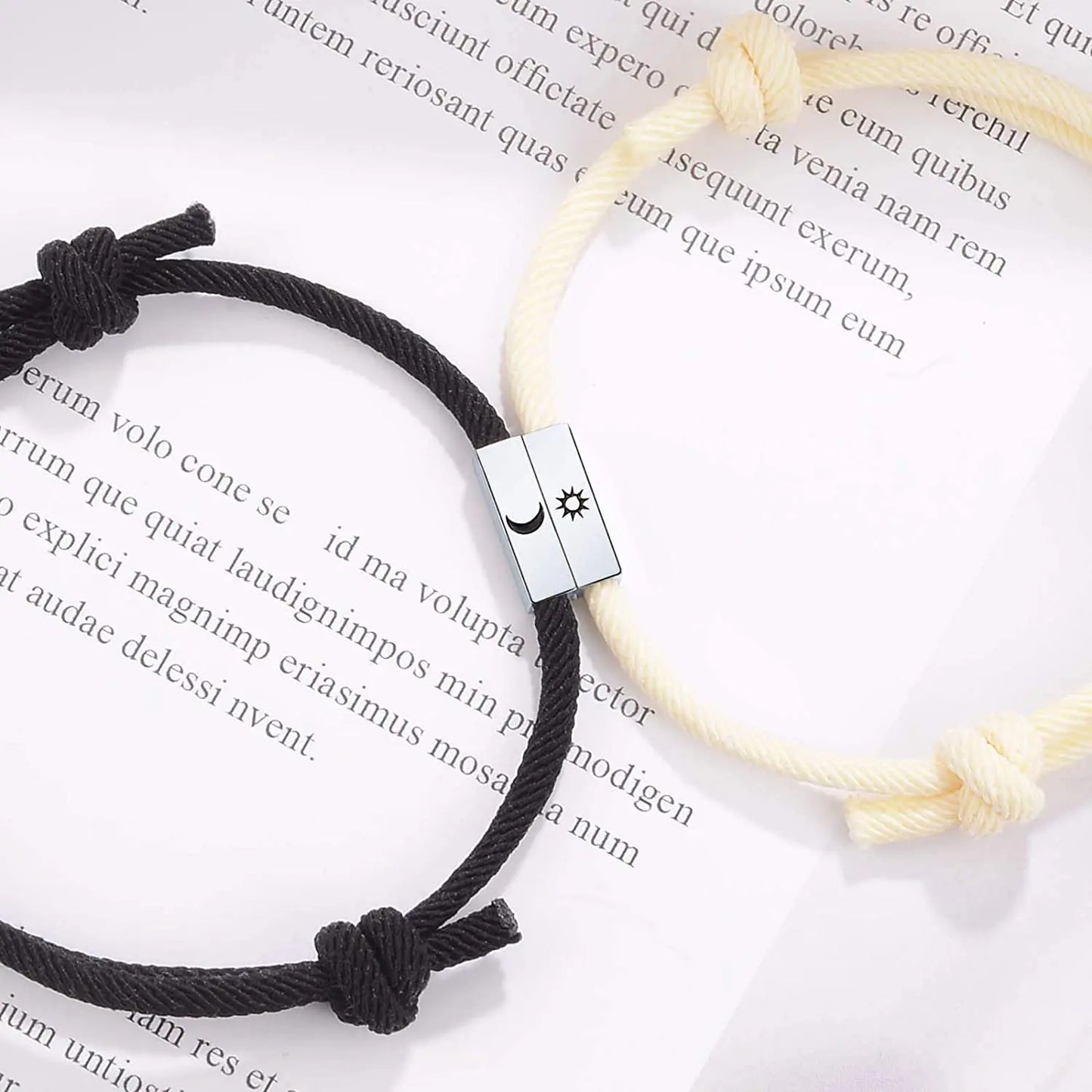Bracciale di Coppia Magnetico – Sole & Luna