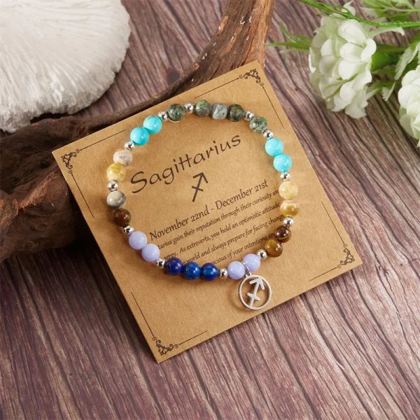 Bracciale Zodiaco con Perle – 12 Segni Disponibili