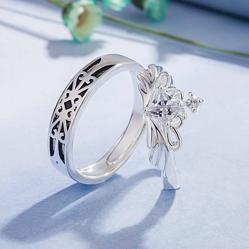 Anello Coppia Argento 925 | Zircone AAA & Eleganza Wedding