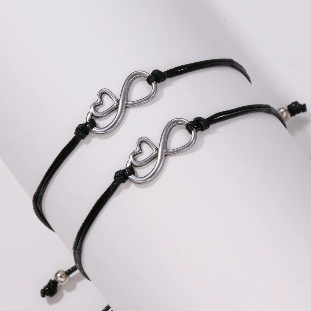 Bracciale Handmade con Simbolo Infinito – Cordino Regolabile