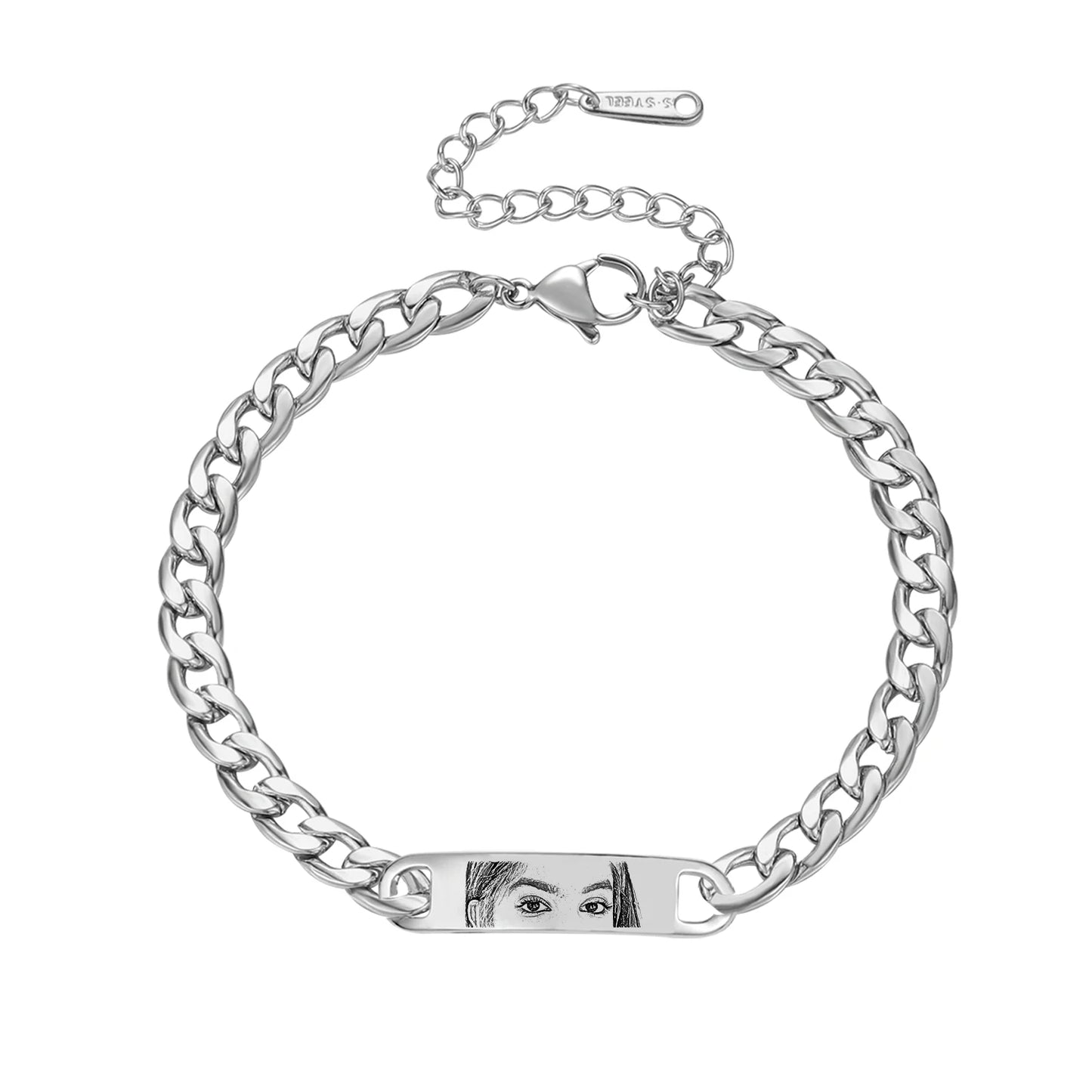Bracciale Personalizzato – Occhio Illustrato & Incisione