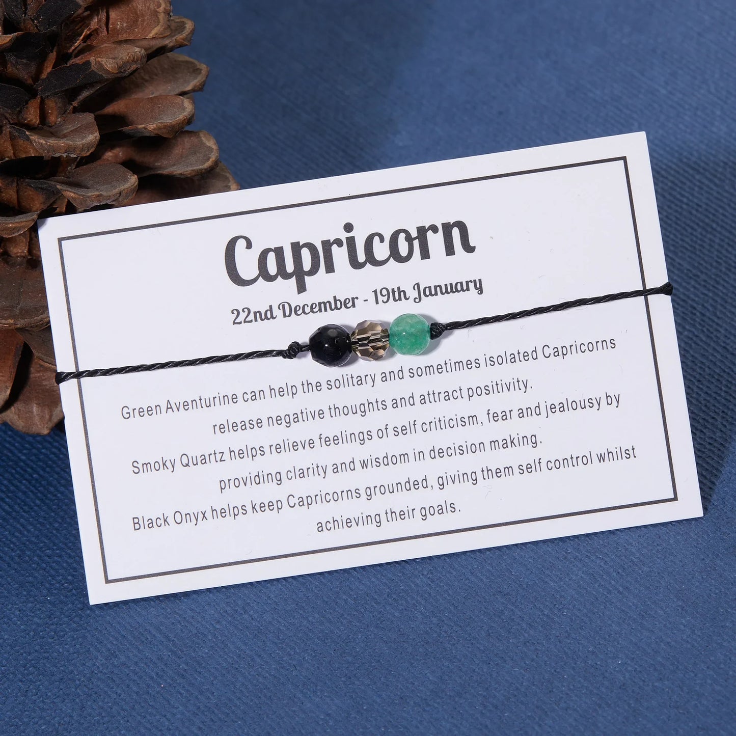 Bracciale Zodiaco in Pietra Naturale – 12 Costellazioni