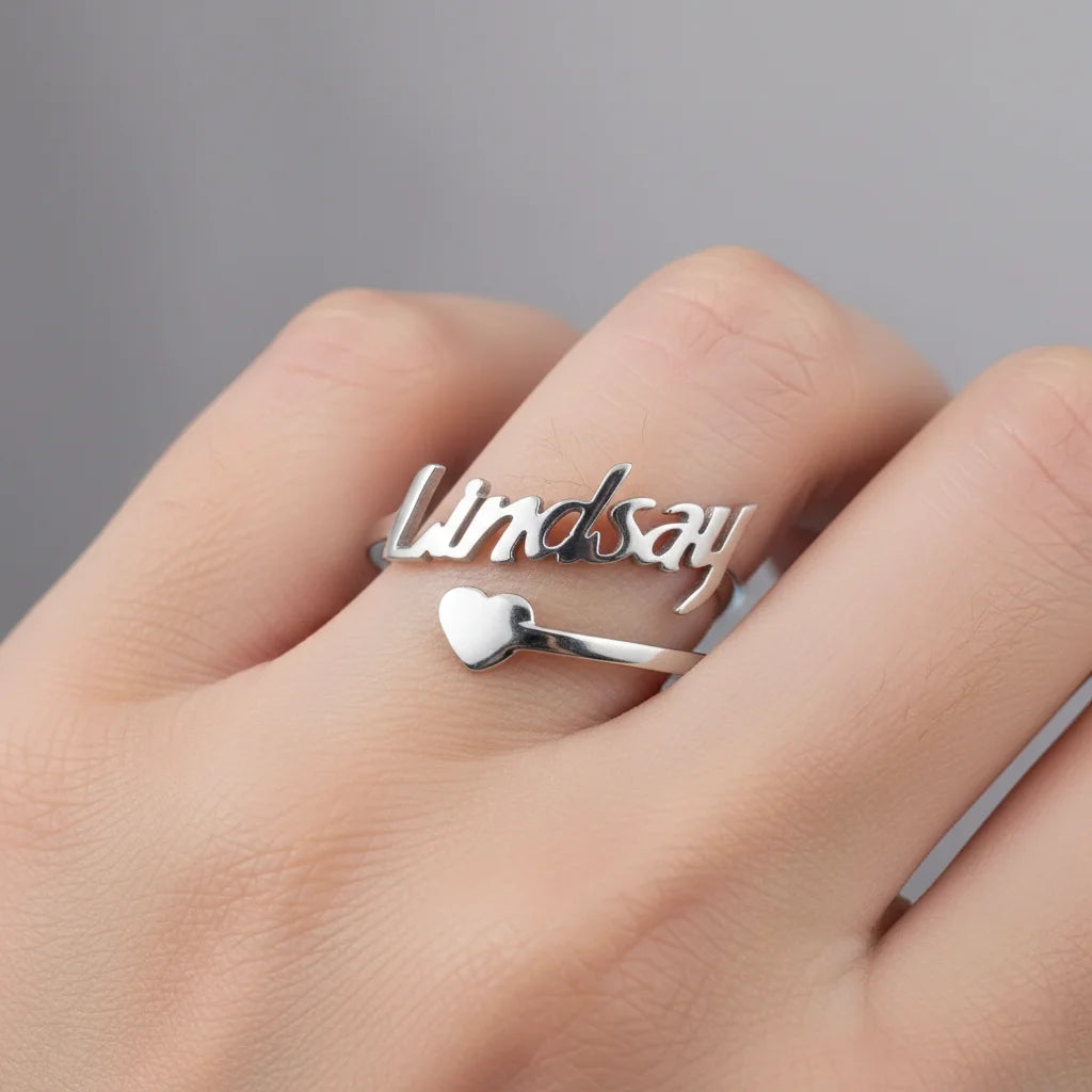 Anello Nome Personalizzato | Cuore Gold 18K & Coppia