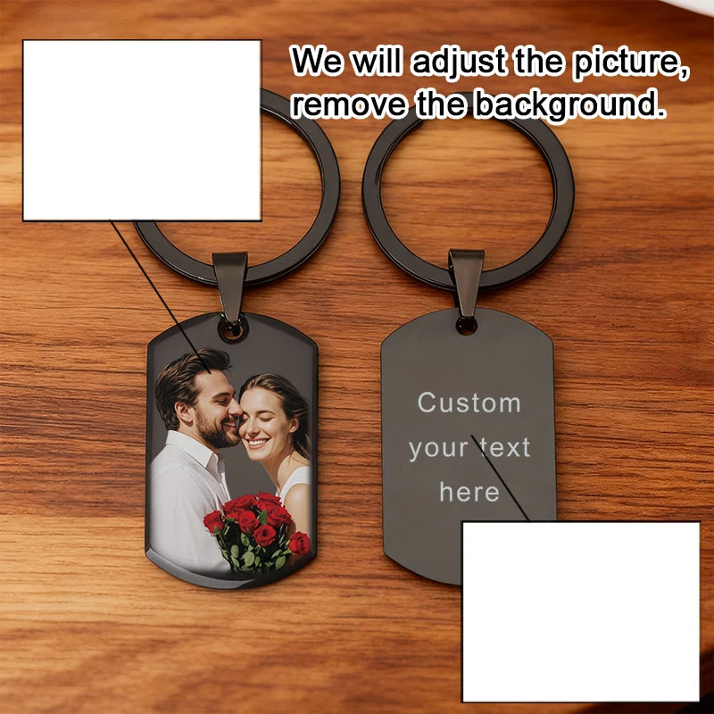 Portachiavi Personalizzato con Foto | Regalo Romantico San Valentino