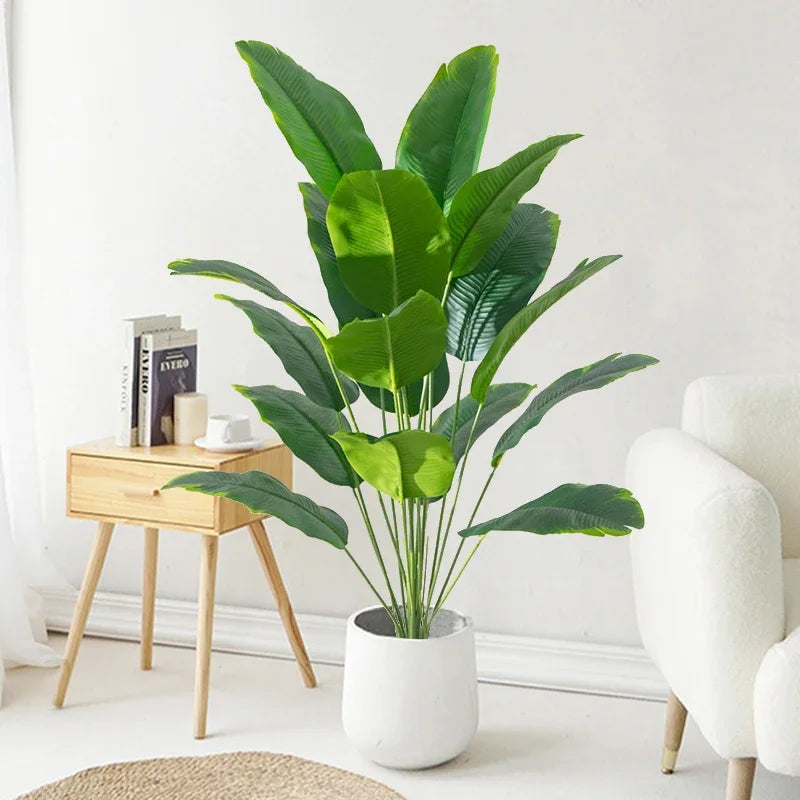 Pianta Artificiale Palma Tropicale Monstera – Decorazione Realistica per Casa e Ufficio