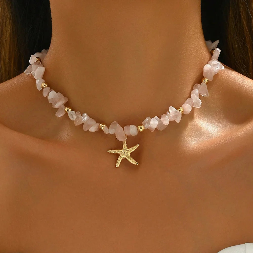 Collana Choker con Conchiglia Naturale • Perline Oceaniche • Stile Estivo Fashion | LoveDrop™ Italia