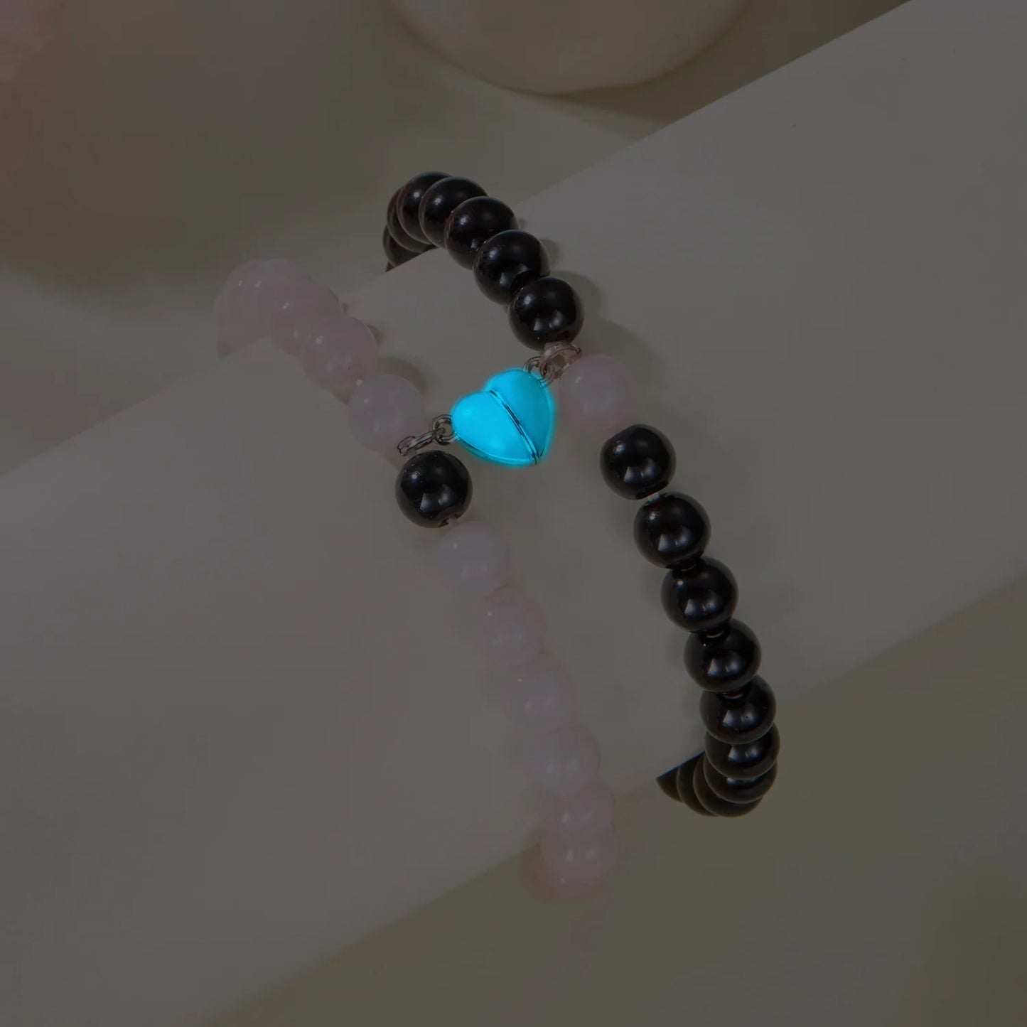 Bracciale di Coppia Magnetico Luminoso – Cuore che Brilla