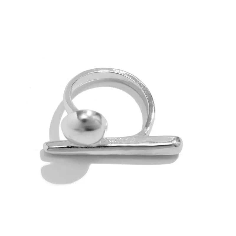 Anello di Coppia Geometrico Irregolare | Linea Oro Punk Chic