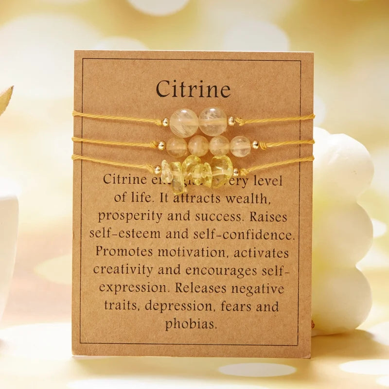 Bracciale Distanza Famiglia – Set 3 in Pietra Naturale