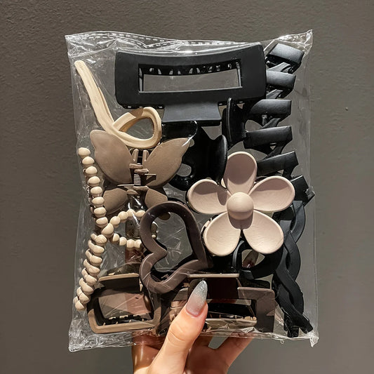 Set 11 Fermagli Opachi Premium per Capelli – Clip Eleganti per Acconciature Donna