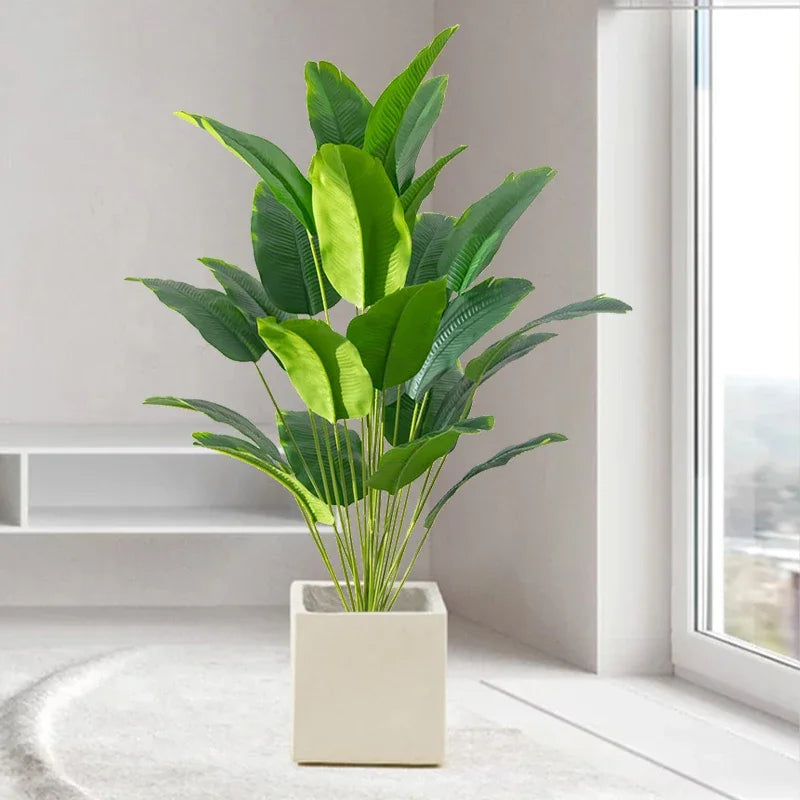 Pianta Artificiale Palma Tropicale Monstera – Decorazione Realistica per Casa e Ufficio