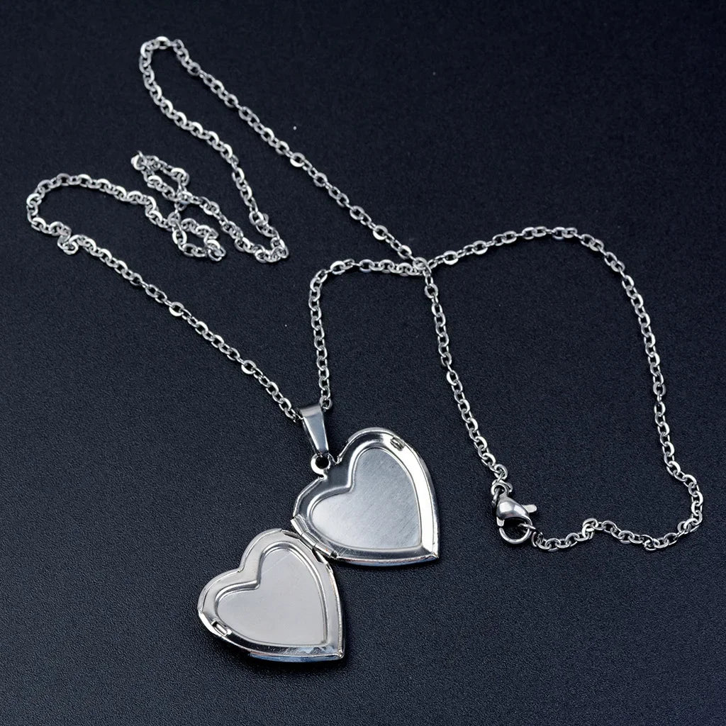 Collana Mood Locket Cuore • Termocromatica + Foto • Acciaio | LoveDrop™ Italia