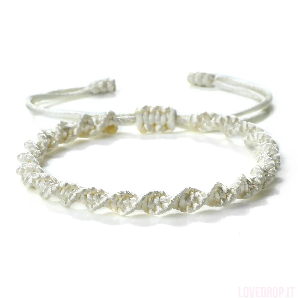 Bracciale Nodo Fortunato Multicolor – Intrecciato a Mano Regolabile