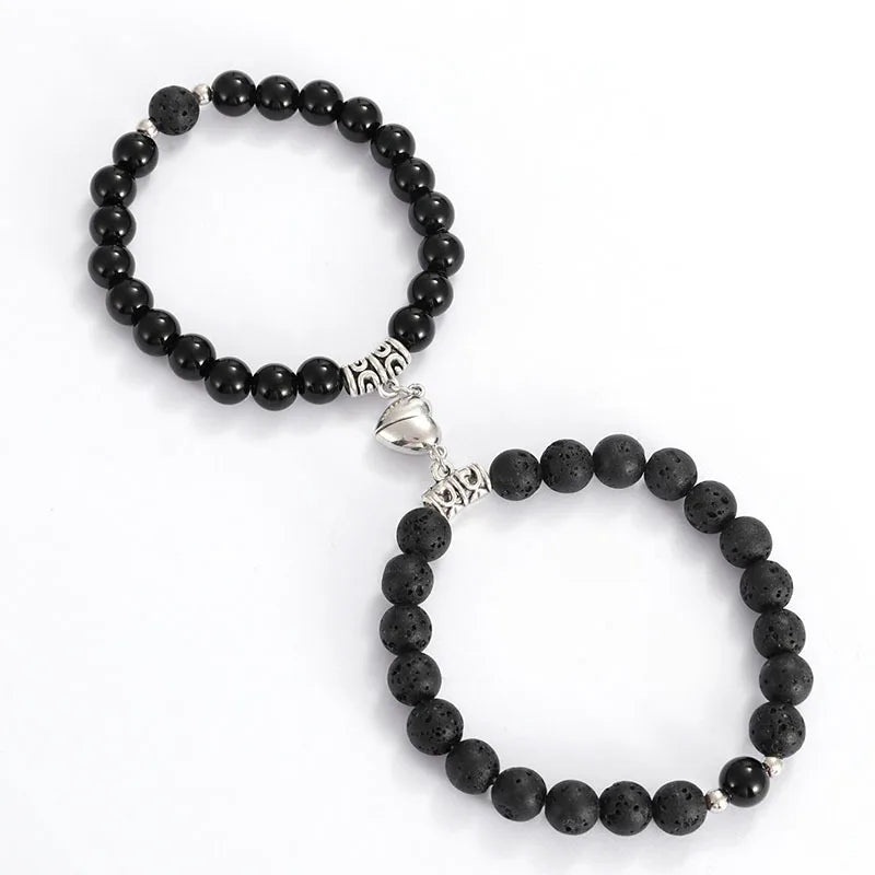 Bracciale di Coppia Distanza Magnetico – Pietra Naturale