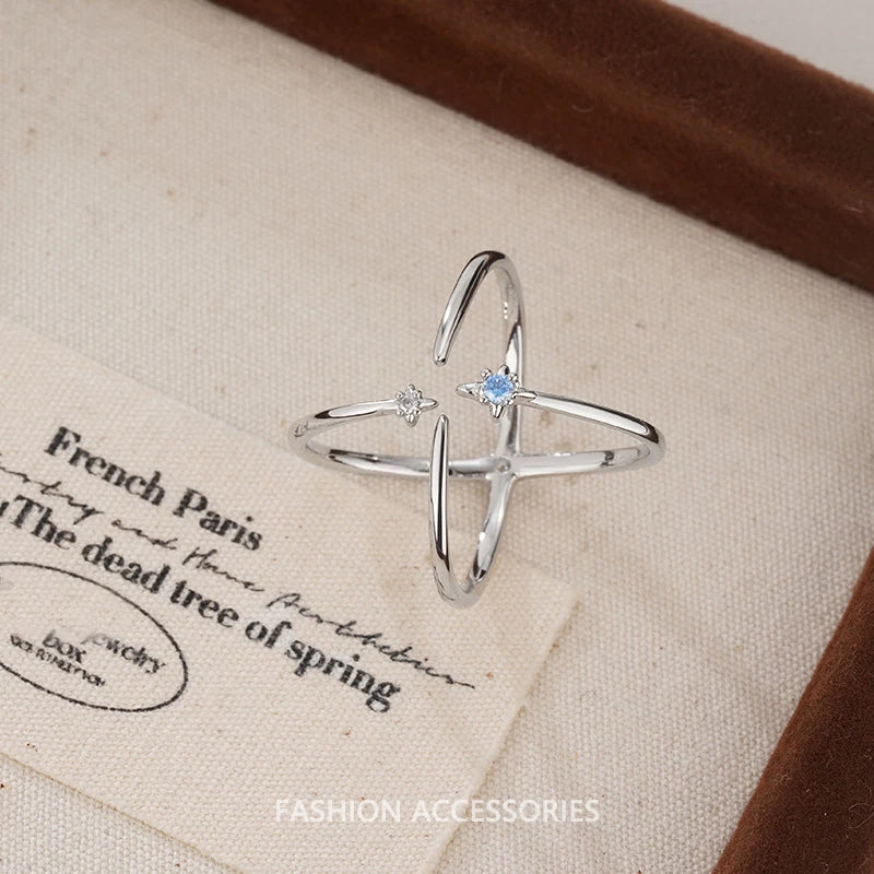 Anello in Argento 925 “Flower Lace” | Elegante, Regolabile, Idea Regalo Romantica