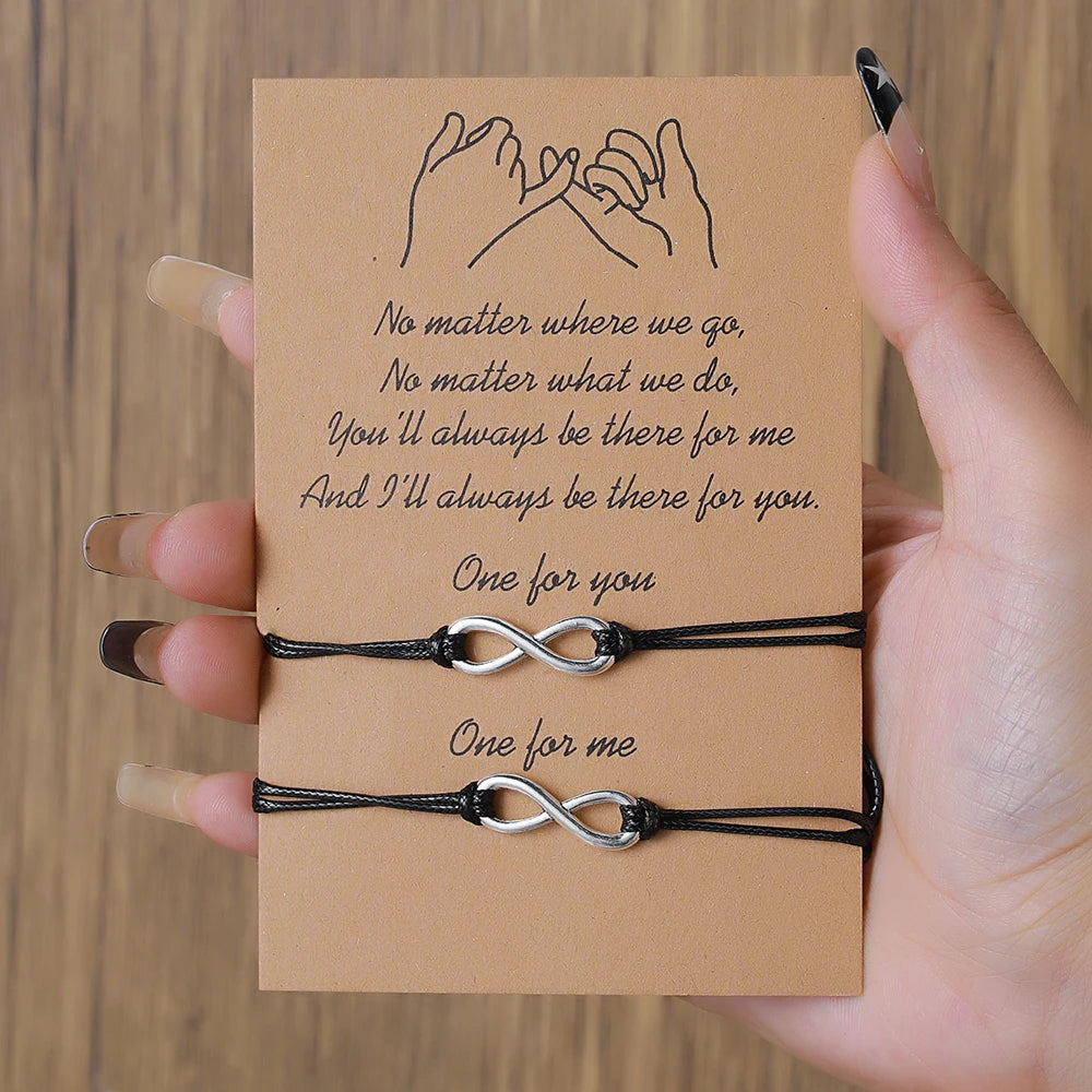 Bracciale Handmade con Simbolo Infinito – Cordino Regolabile