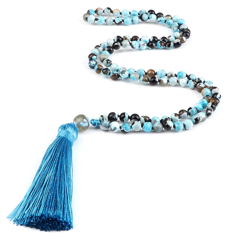 Mala 108 Perle Onice Verde Naturale • Collana Buddha Meditazione Unisex | LoveDrop™ Italia