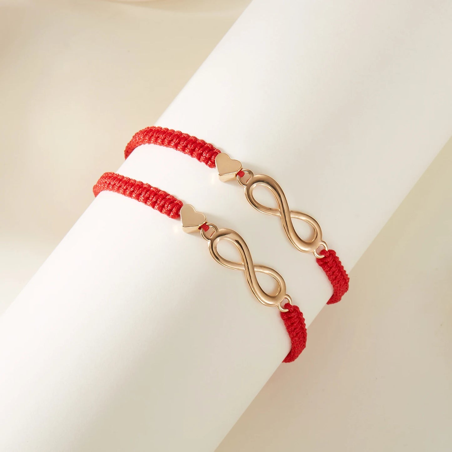 Bracciale Rosso Portafortuna – Simbolo Infinito Amore Handmade