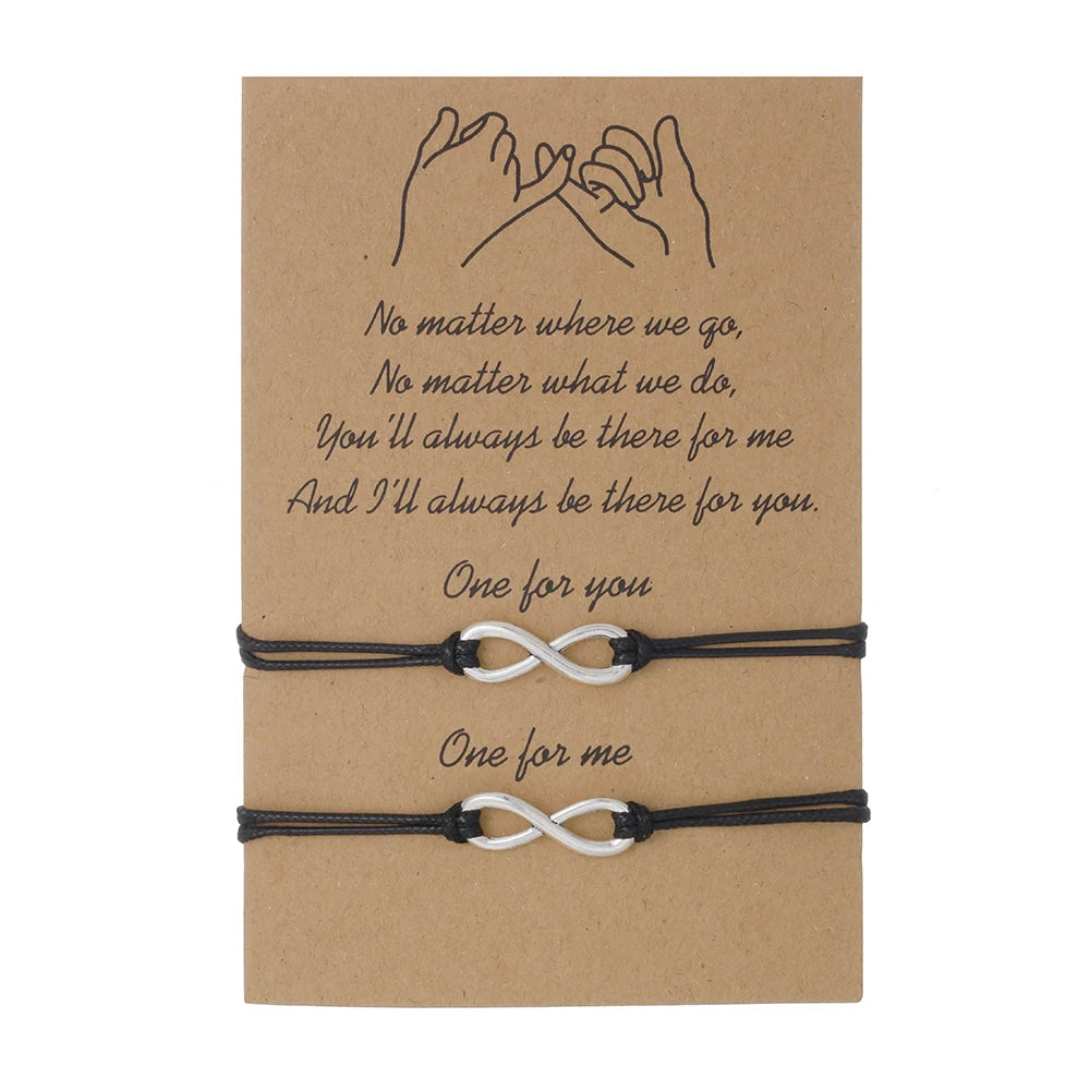 Bracciale Handmade con Simbolo Infinito – Cordino Regolabile