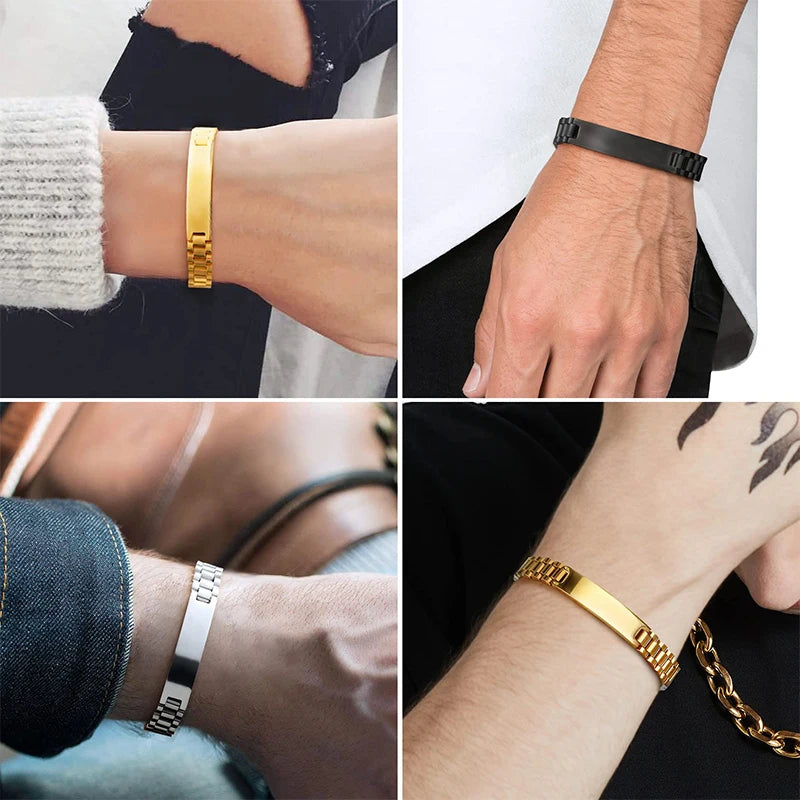Bracciale Personalizzato Foto & Testo – Acciaio Inossidabile