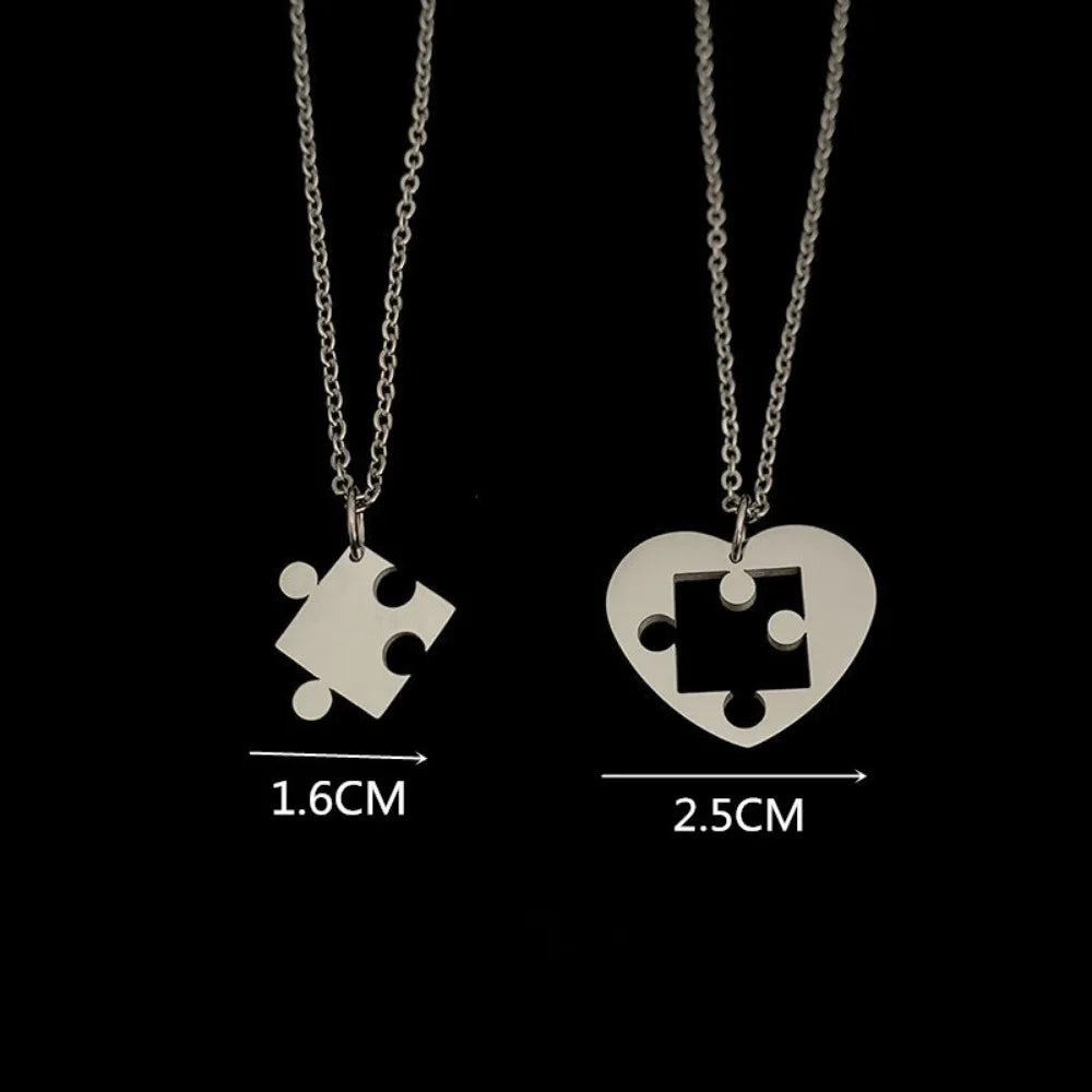 Collane Puzzle Cuore Matching • Coppia & Amicizia • Unisex | LoveDrop™ Italia