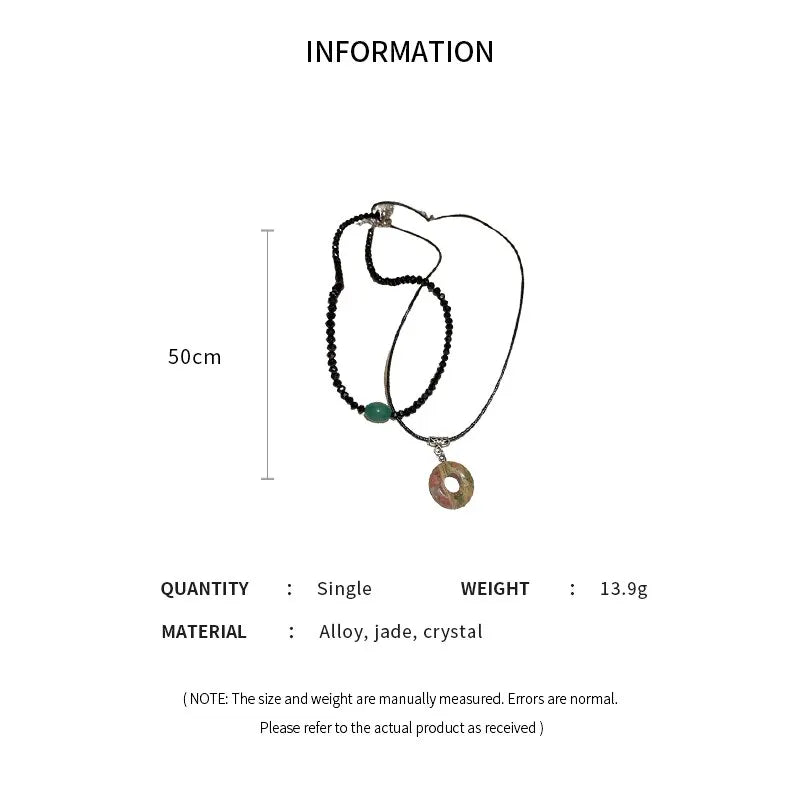 Set 2 Collane Peace Buckle Vintage • Pietre Naturali • Stile Cinese • Unisex | LoveDrop™ Italia