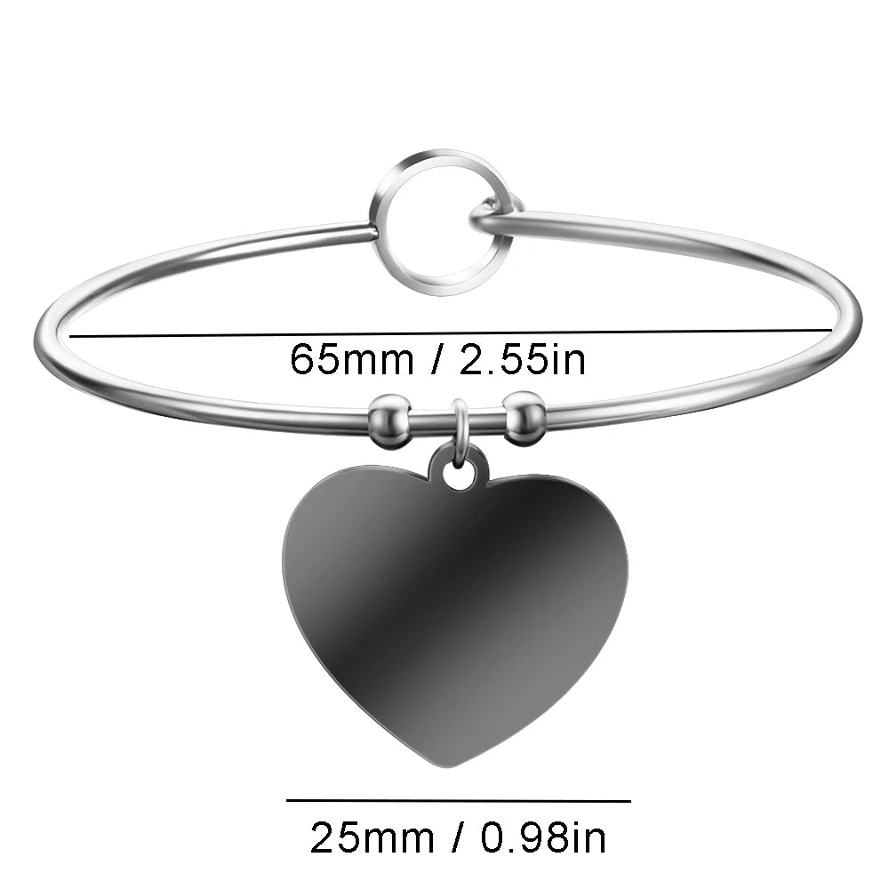 Bracciale Personalizzato con Foto & Nome – Ciondoli Famiglia e Cuore