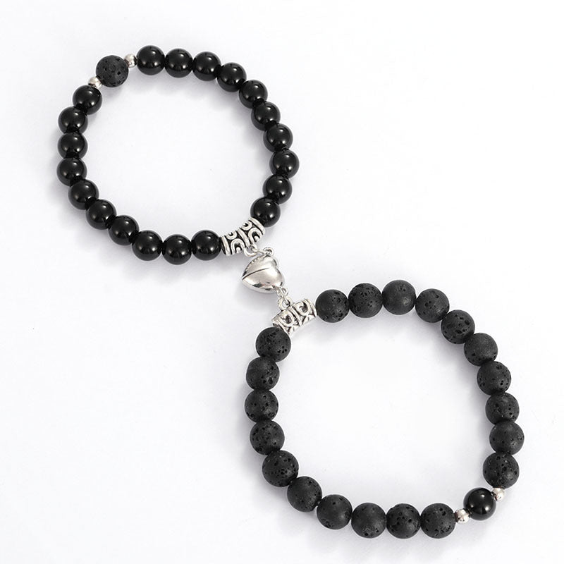 Bracciale di Coppia Distanza Magnetico – Pietra Naturale