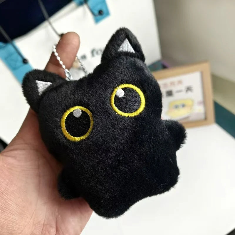 Peluche Gatto Nero Portachiavi – Morbida, Carina e Perfetta come Regalo