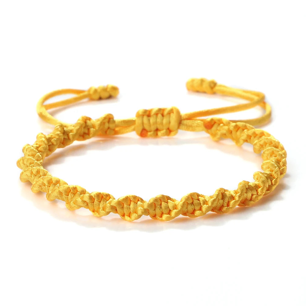 Bracciale Nodo Fortunato Multicolor – Intrecciato a Mano Regolabile