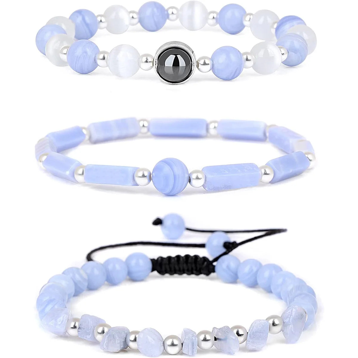 Set 3 Bracciali Ametista – Purificazione & Equilibrio