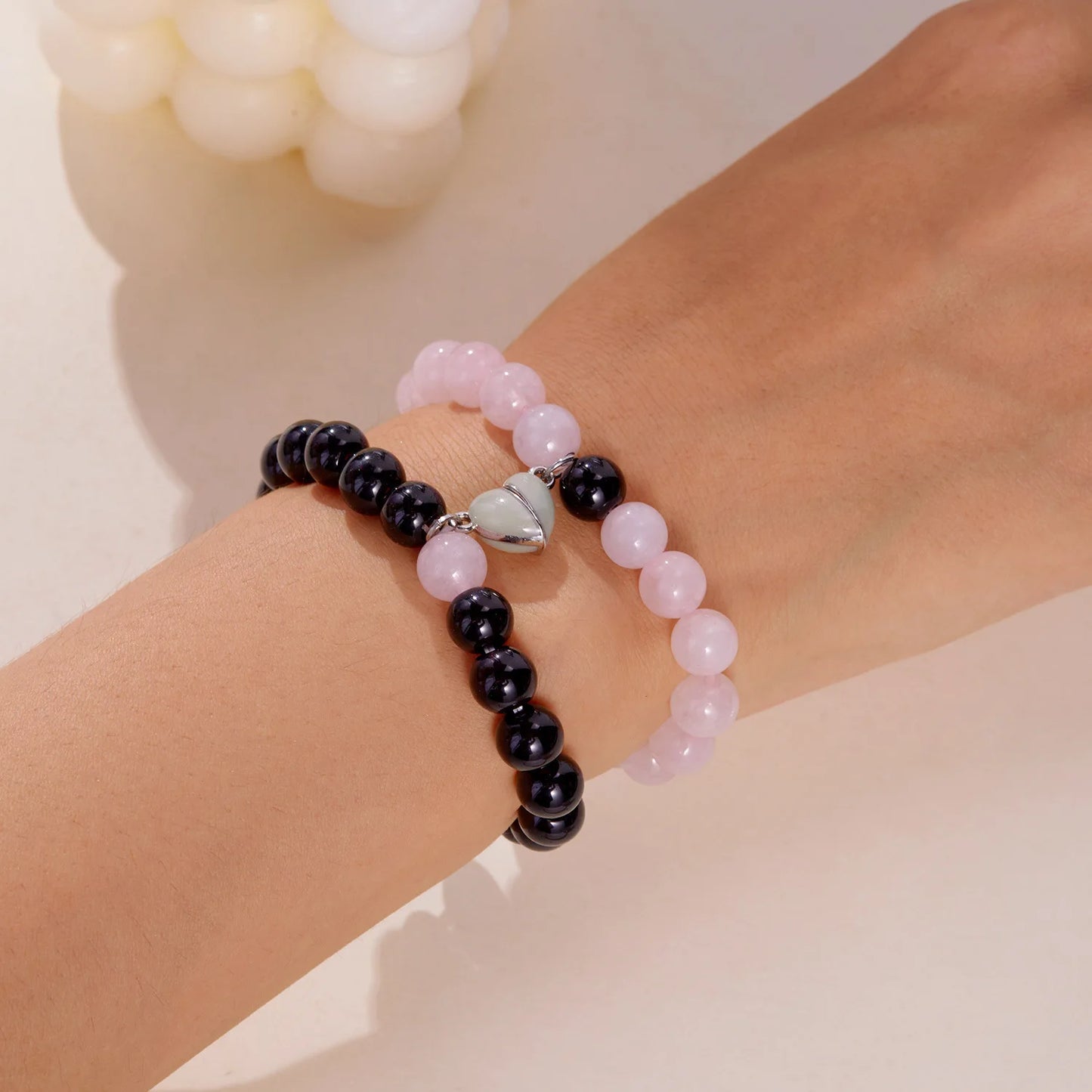 Bracciale di Coppia Magnetico Luminoso – Cuore che Brilla