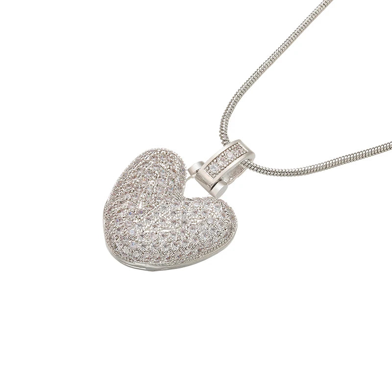 Collana Iniziale Bubble con Zirconi CZ • Silver Color • Lettera A–Z • Eleganza Personalizzata | LoveDrop™ Italia