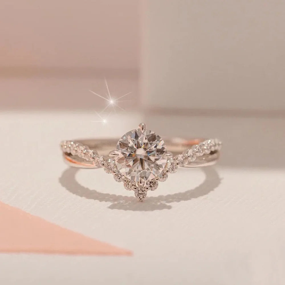 Anello di Coppia Zircone Luxury | Regolabile Elegante 2025