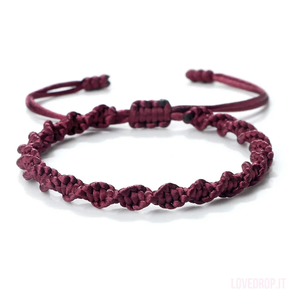 Bracciale Nodo Fortunato Multicolor – Intrecciato a Mano Regolabile