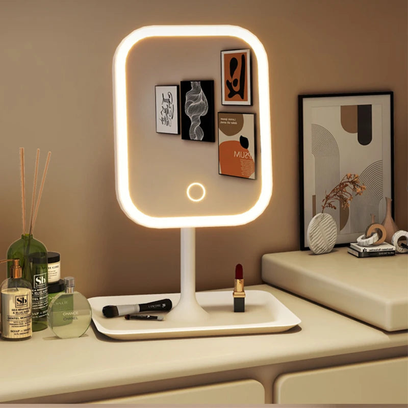 Specchio Vanity LED 3 Colori Touch | Design Moderno da Tavolo