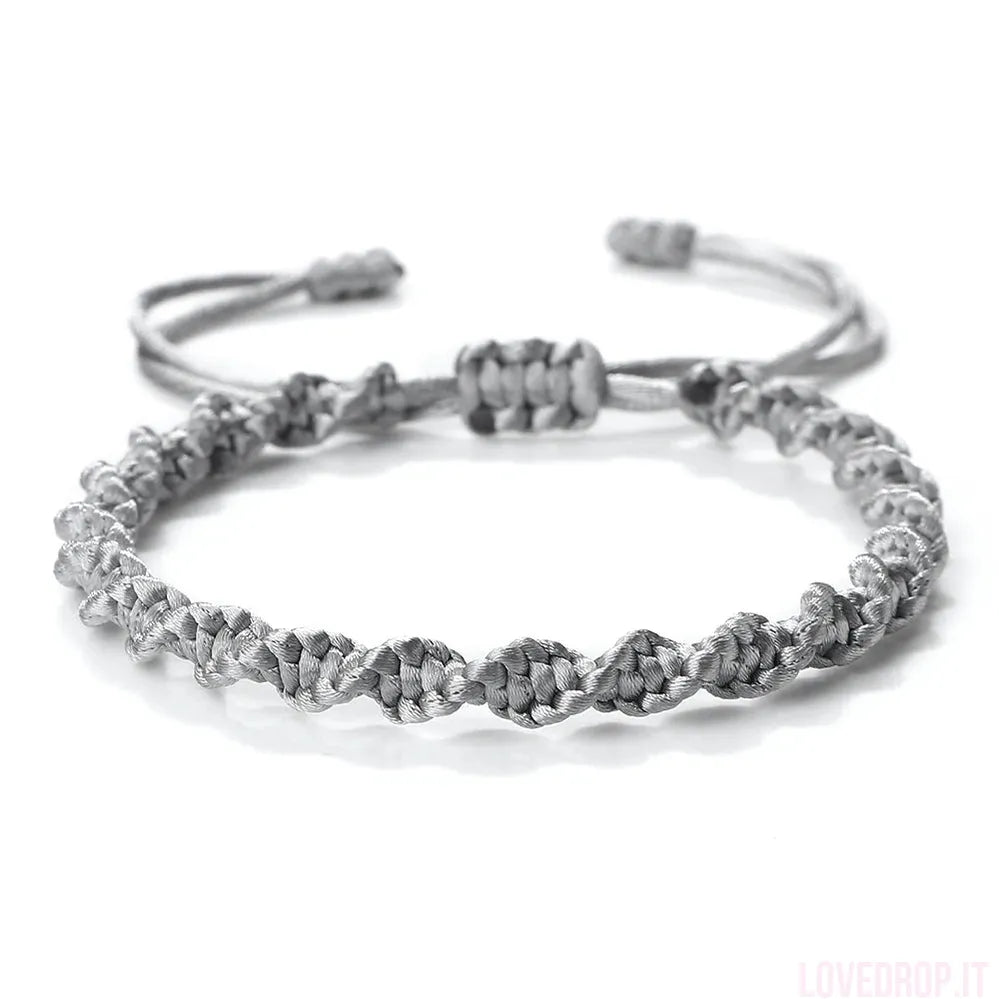 Bracciale Nodo Fortunato Multicolor – Intrecciato a Mano Regolabile