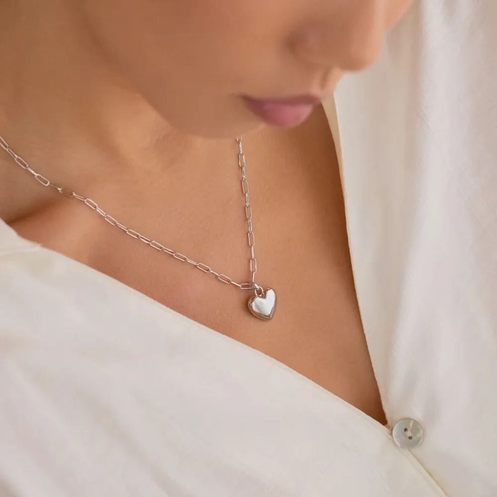 Collana Coppia Cuore Geometrico – Light Luxury Sweet Love | LoveDrop