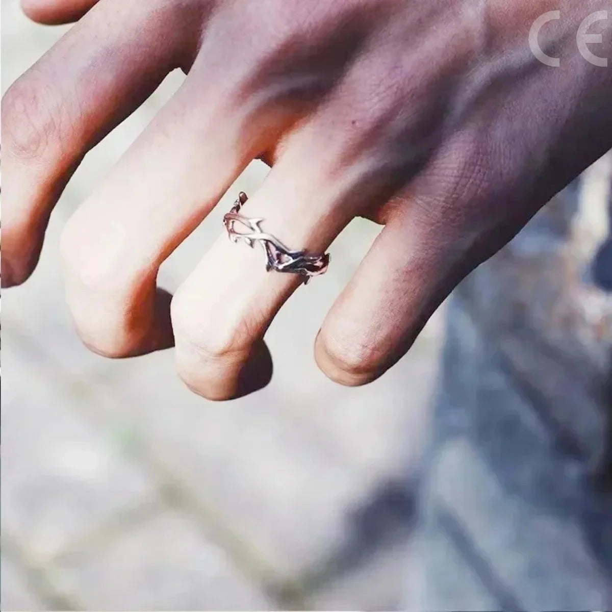 Anello di Coppia Minimal Punk | Acciaio Inossidabile Regolabile