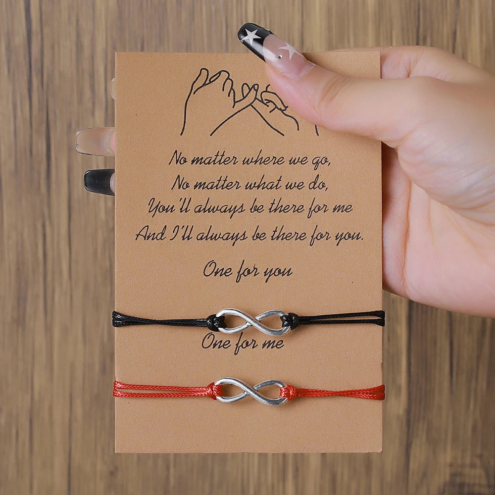 Bracciale Handmade con Simbolo Infinito – Cordino Regolabile