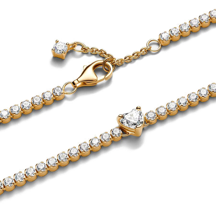 Bracciale Argento 925 con Zirconi Colorati – Heart Disc Regolabile