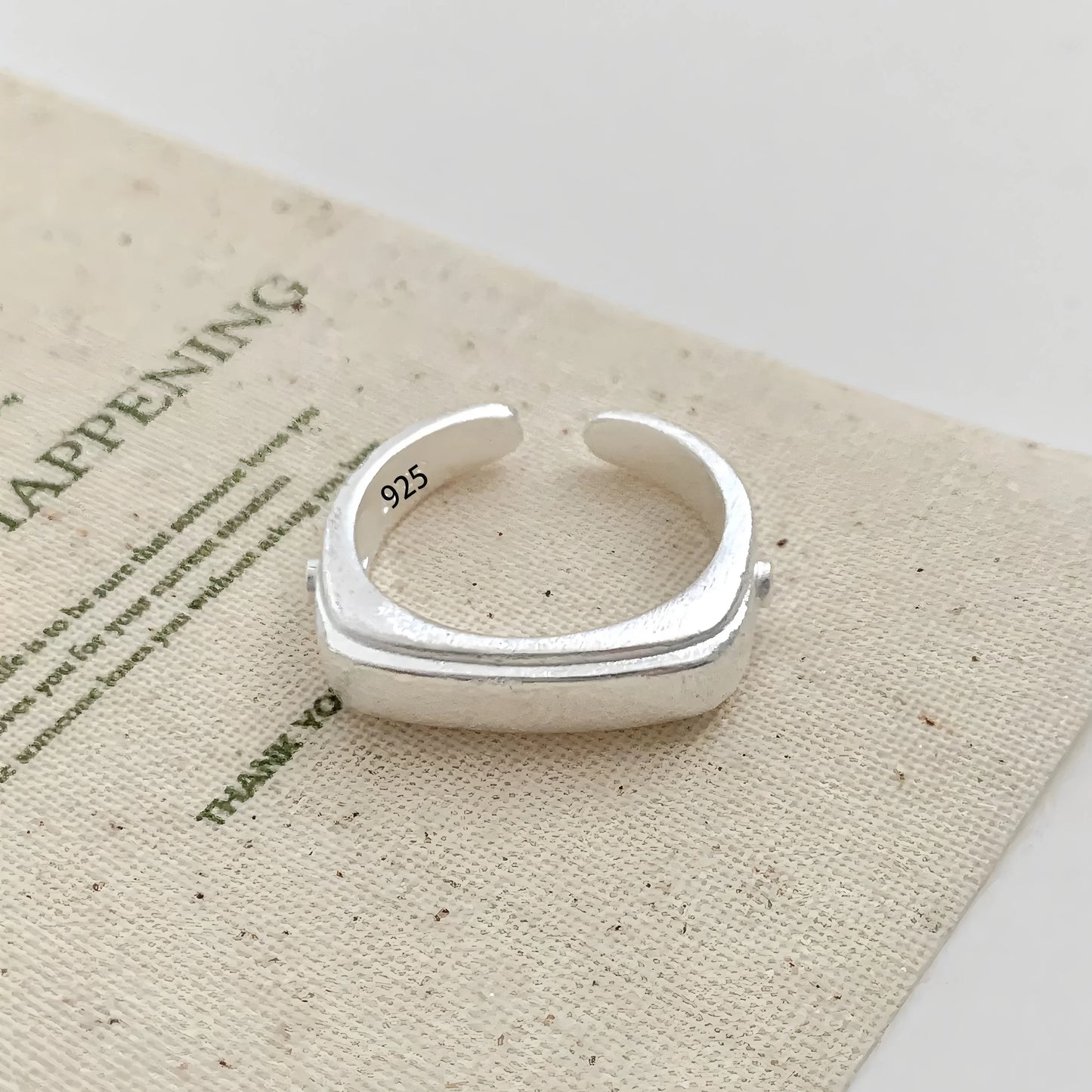 Anello in Argento 925 “Flower Lace” | Elegante, Regolabile, Idea Regalo Romantica