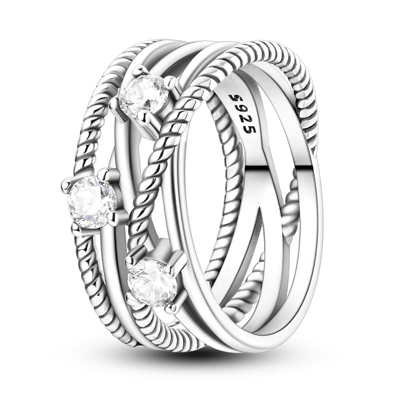Anello Amore Eterno 925 Silver | Infinite Sparkling Ring