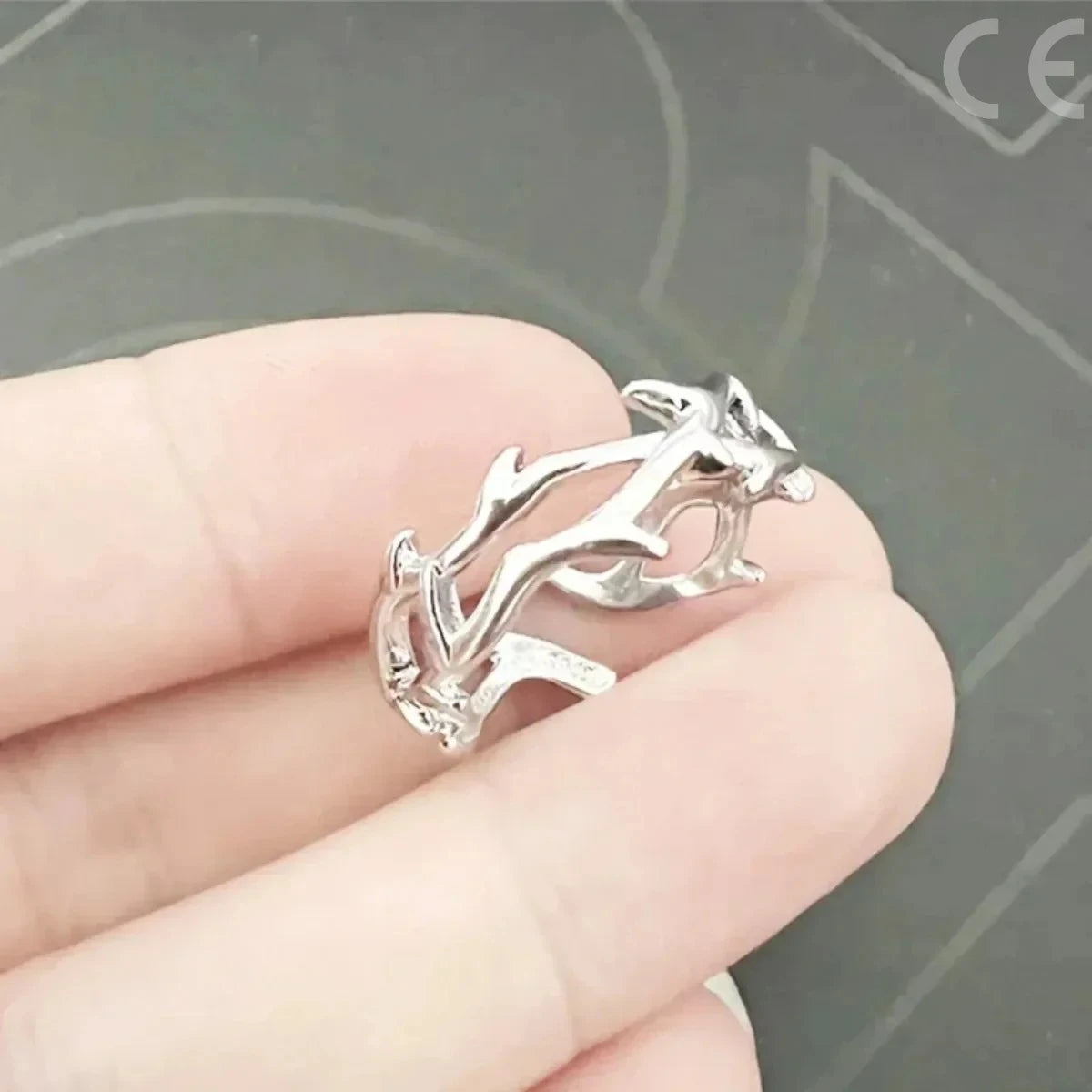 Anello di Coppia Minimal Punk | Acciaio Inossidabile Regolabile