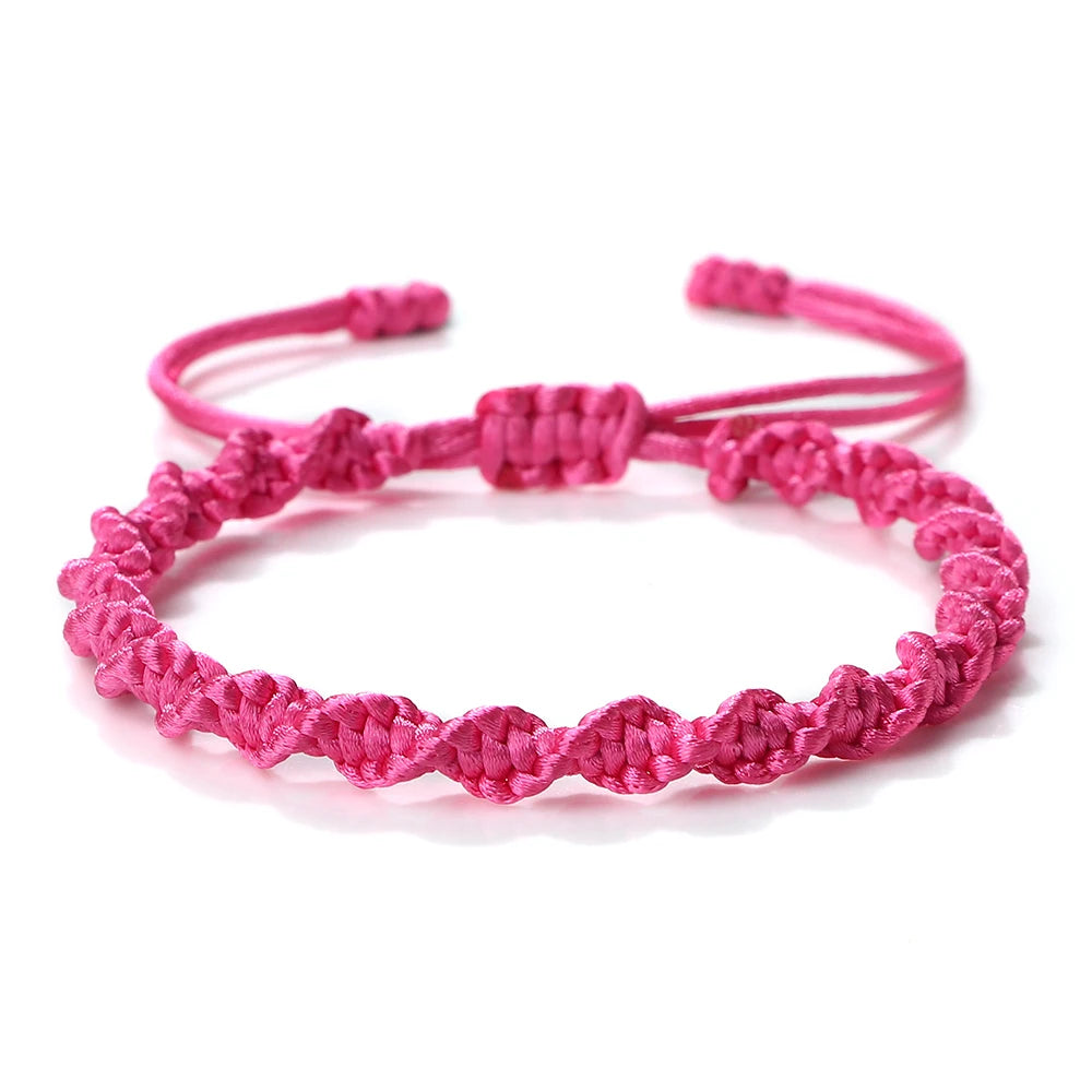Bracciale Nodo Fortunato Multicolor – Intrecciato a Mano Regolabile