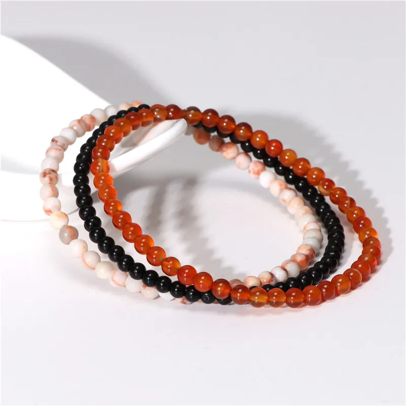 Bracciale di Coppia Distanza – Set 3 Pietre Naturali