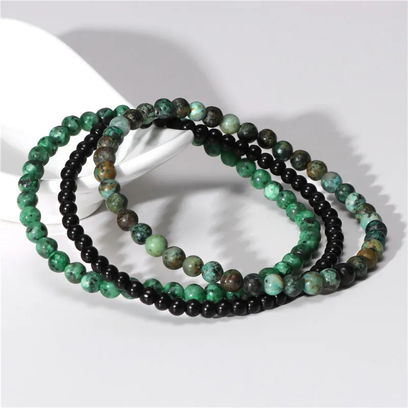 Bracciale di Coppia Distanza – Set 3 Pietre Naturali