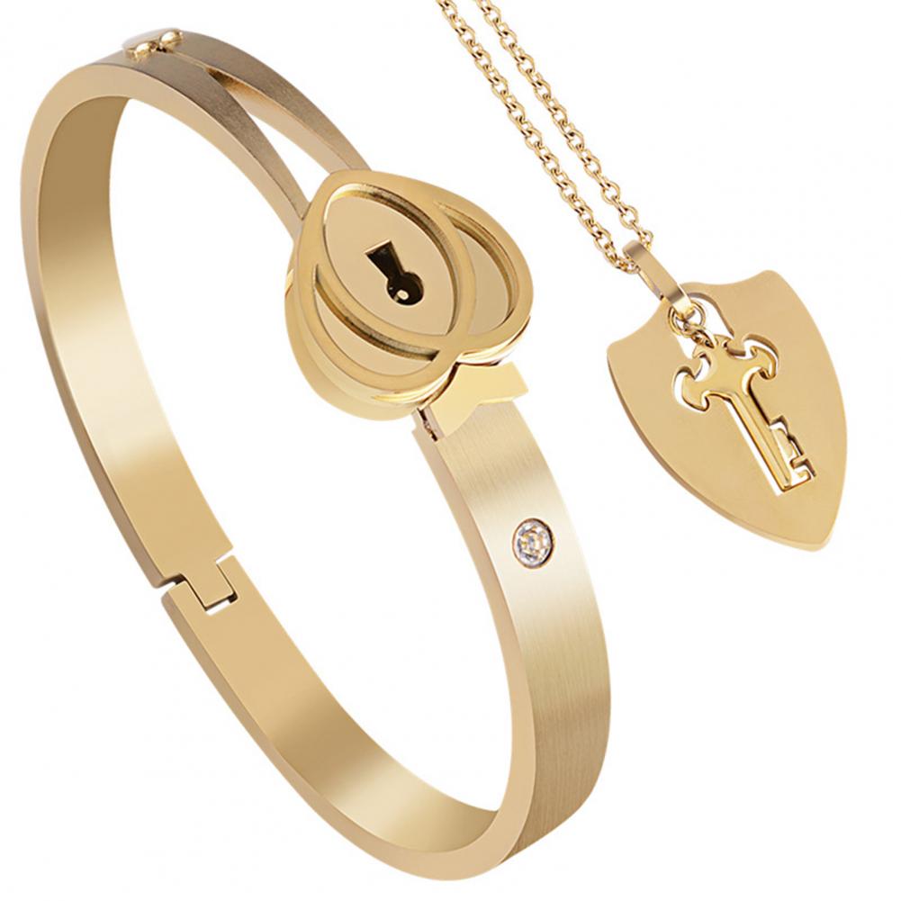 Set Coppia Concentric Lock – Bracciale & Choker in Titanio