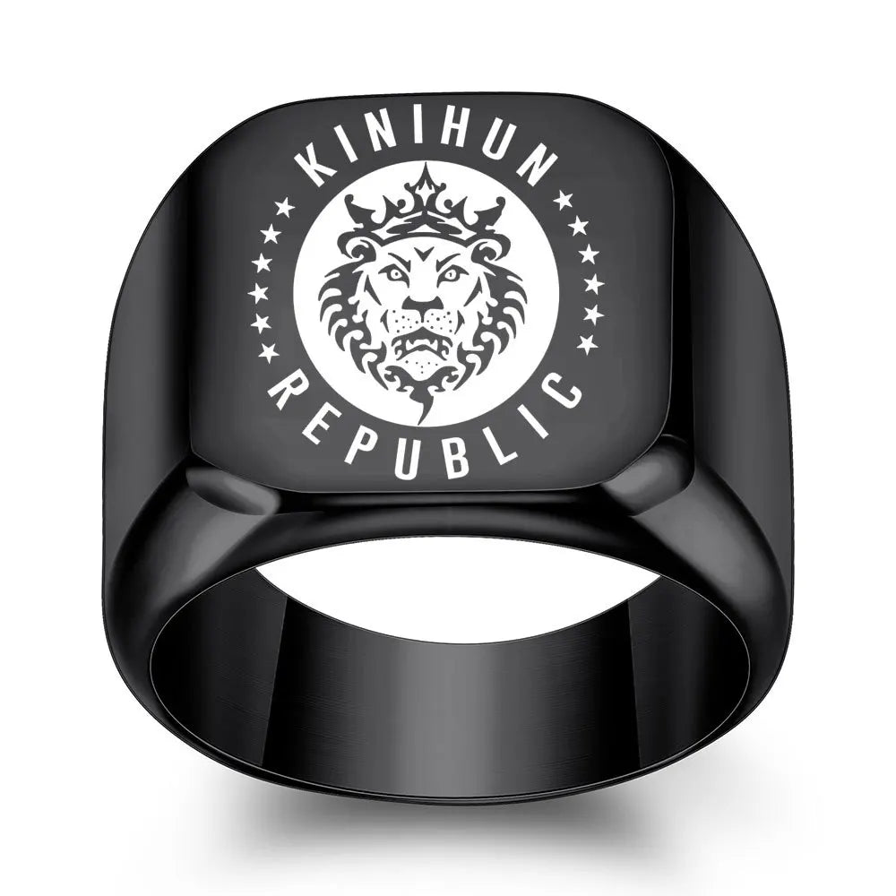 Anello Personalizzato Uomo | Square Engrave Nome & Foto